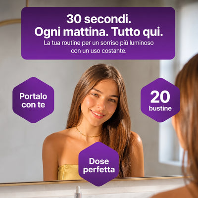 Collutorio sbiancante viola