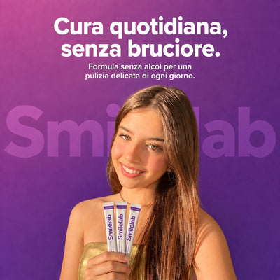 Collutorio sbiancante viola